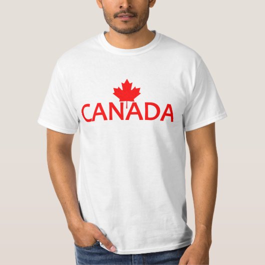 CANADAシャツ、スタイルとカラーを選択 Tシャツ (正面)