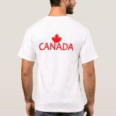 CANADAシャツ、スタイルとカラーを選択 Tシャツ (裏面)