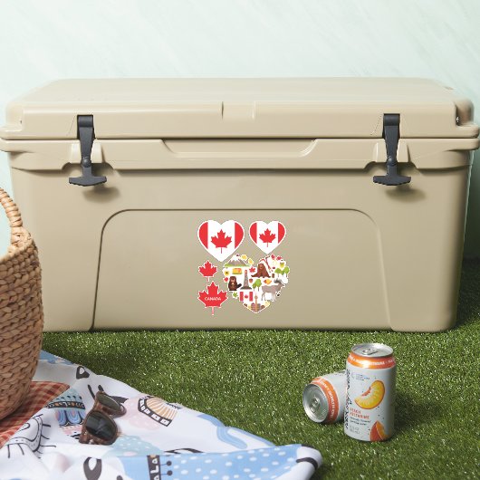 CANADAスタンプ シール (クーラー)