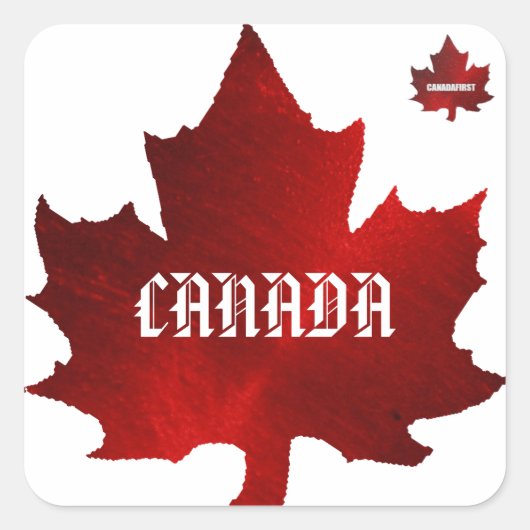 CANADAメール・ステッカー スクエアシール (正面)