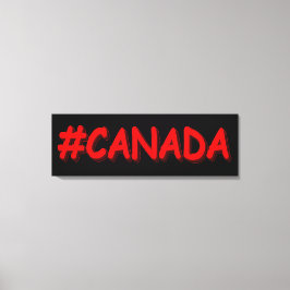 "#CANADA"かわいい式デザイン。買今 キャンバスプリント
