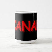 "#CANADA"かわいい式デザイン。買今 コーヒーマグカップ (中央)