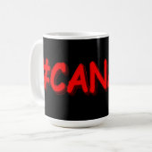 "#CANADA"かわいい式デザイン。買今 コーヒーマグカップ (正面左)