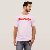"#CANADA"かわいい式デザイン。買今 Tシャツ (正面フル)