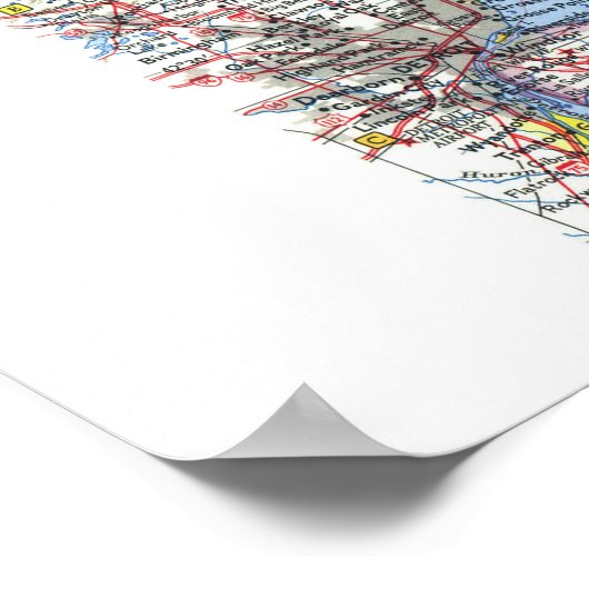 " Canada: 1963中央カナダ詳細MAP ... ポスター (角)