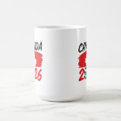 Canada 2026 Soccer Fan Design with Maple Leaf コーヒーマグカップ (中央)