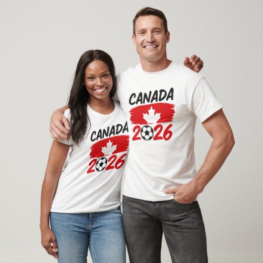 Canada 2026 Soccer Fan Design with Maple Leaf Tシャツ (ユニセックス)