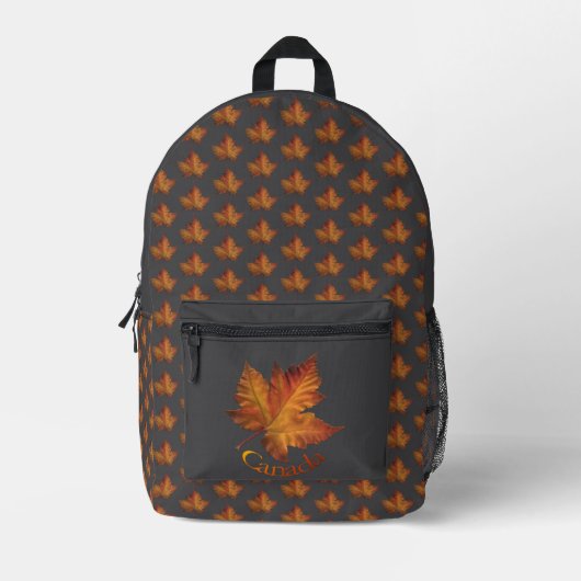 Canada Backpack Canada Maple Leaf Bag Customizable プリントバックパック (正面)