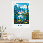 Canada Banff National Park Poster ポスター (キッチン)