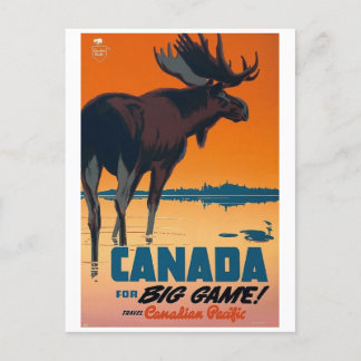 Canada big game ポストカード