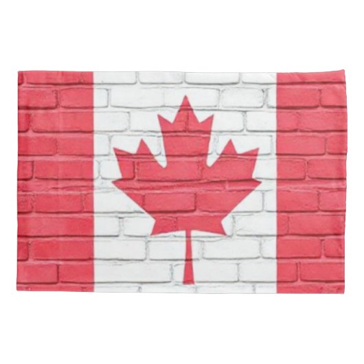 CANADA BRICK FLAG 枕カバー (裏面)