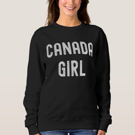 Canada Canada Girl スウェットシャツ (正面)