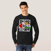 Canada Canadians India Indian Mixed DNA Flag Tシャツ (正面フル)