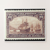 "Canada Cartier 1908 issue 20c Stamp" ジグソーパズル (横)