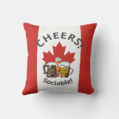 CANADA Cartoon 3応援「社交的！」 クッション (裏面)