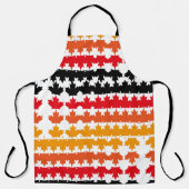 CANADA COLORS MAPLE BY MASANSER PIXELAT エプロン (正面)