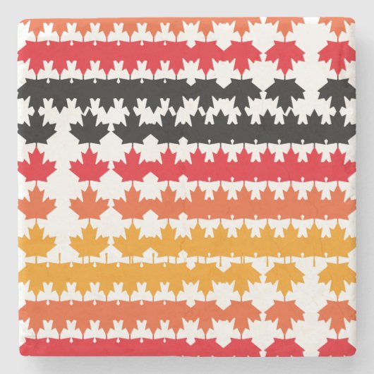 CANADA COLORS MAPLE BY MASANSER PIXELAT ストーンコースター (正面)