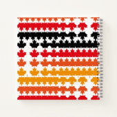 CANADA COLORS MAPLE BY MASANSER PIXELAT ノートブック (裏面)
