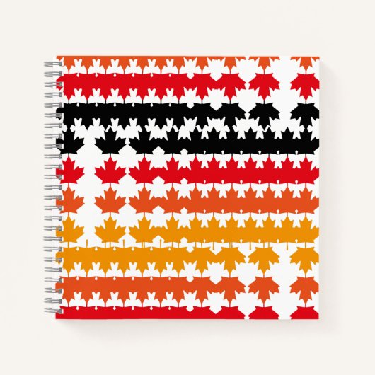 CANADA COLORS MAPLE BY MASANSER PIXELAT ノートブック (正面)