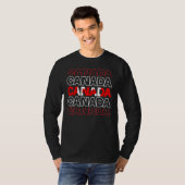 Canada Country Ottawa Toronto Canadian Flag Tシャツ (正面フル)