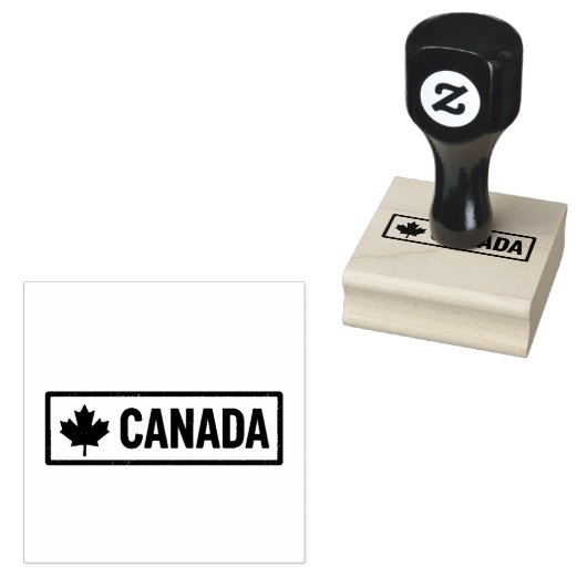 Canada Crafted Compact Smooth Jet Black Ink Print ラバースタンプ (押印)