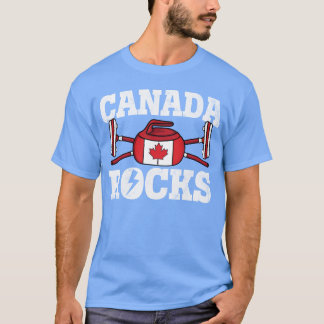 Canada Curling Broom Winter Ice Sports Canadian fa Tシャツ
