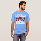 Canada Curling Broom Winter Ice Sports Canadian fa Tシャツ (正面フル)