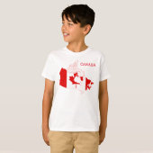 Canada Customizable KidのTシャツ Tシャツ (正面フル)
