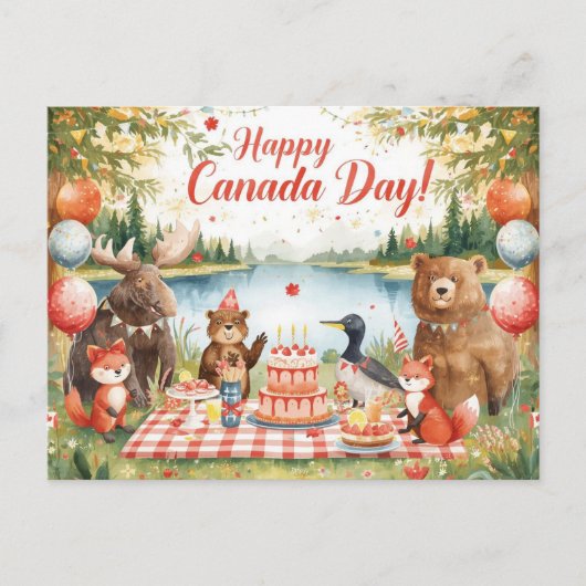 Canada Day シーズンポストカード (正面)