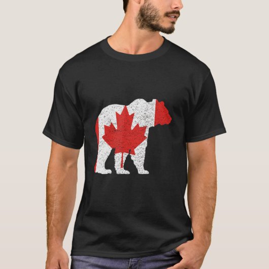 Canada Day Bear and Grizzly Tシャツ (正面)
