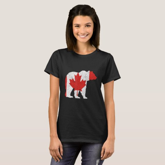 Canada Day Bear and Grizzly Tシャツ (正面フル)
