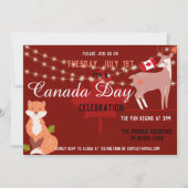 Canada Day Celebration Invitation Independence 招待状 (正面)