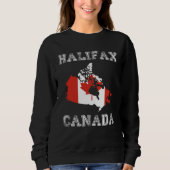 Canada Distressed Flag Halifax Pride スウェットシャツ (正面)