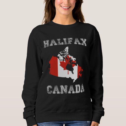 Canada Distressed Flag Halifax Pride スウェットシャツ (正面)