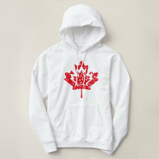 CANADA double RAIN EARTH MAPLE BY MASANSER PIXELAT パーカ (デザイン正面)