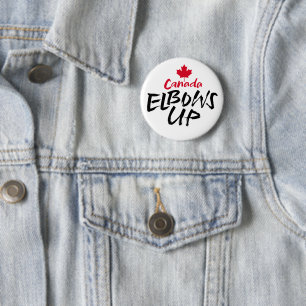 CANADA Elbows赤いカエデは米国に販売されていない 缶バッジ
