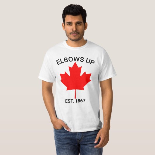 Canada Elbows Up Shirt、Repeat Support Shirt、Tru Tシャツ (正面フル)