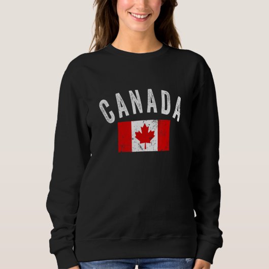 Canada Est 1867 Flag EH Leaf Canadian Independence スウェットシャツ (正面)