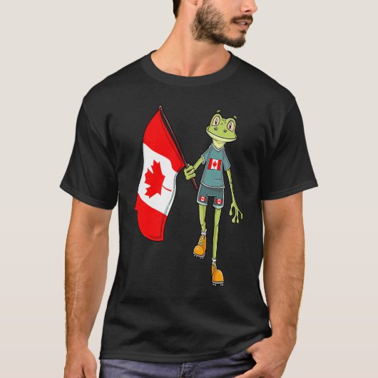 Canada Fan Frog Tシャツ (正面)