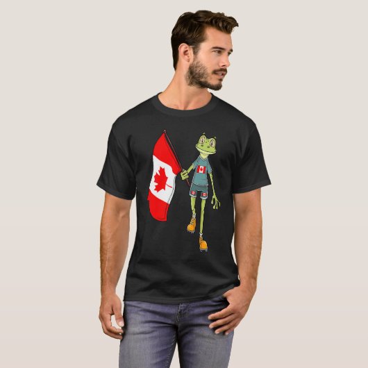 Canada Fan Frog Tシャツ (正面フル)