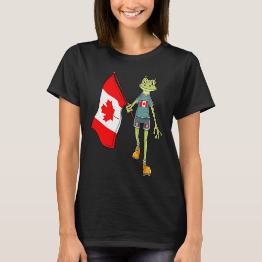 Canada Fan Frog Tシャツ (正面)