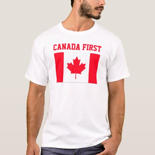 Canada First. Conservative Canada. Tシャツ (正面)