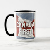 Canada first. Conservative Party Canada message.  マグカップ (左)