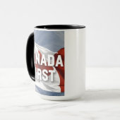 Canada first. Conservative Party Canada message.  マグカップ (正面左)