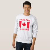 Canada First. Now and always. Conservative Canada. スウェットシャツ (正面フル)