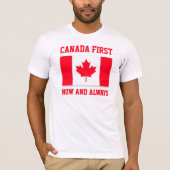Canada First. Now and always. Conservative Canada. Tシャツ (正面)