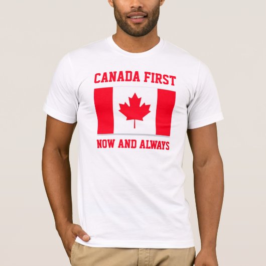 Canada First. Now and always. Conservative Canada. Tシャツ (正面)