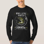 Canada fishing walleye fishermen Walleye hunter Tシャツ (正面)