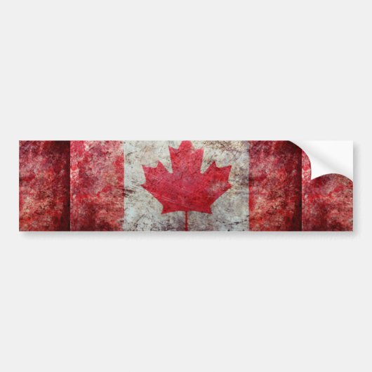 CANADA FLAG バンパーステッカー (正面)
