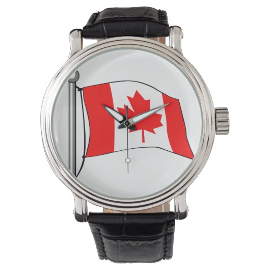 Canada Flag 腕時計 (正面)